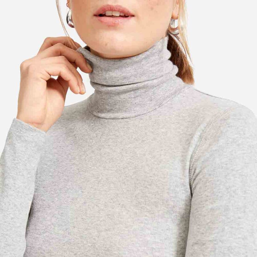 Basic Micro Rib Turtleneck